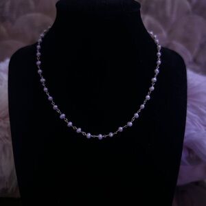 925 Sterling Silver Pearl Choker/Necklace